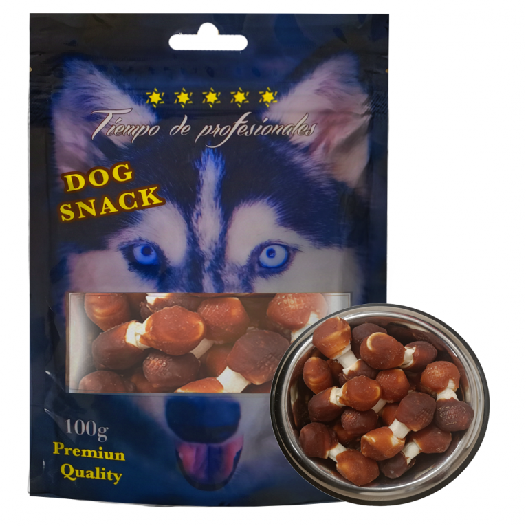 Huesito de pollo y pato