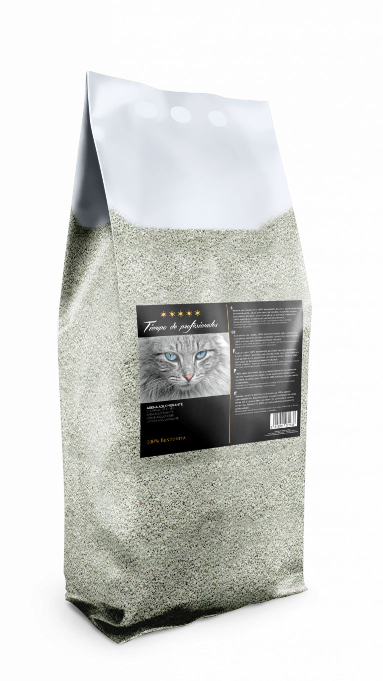 Arena aglomerante blanca