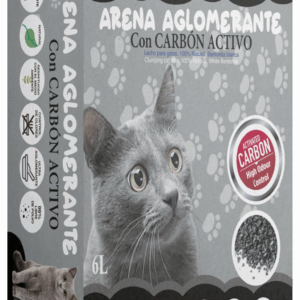 Arena aglomerante con carbon activo 6L