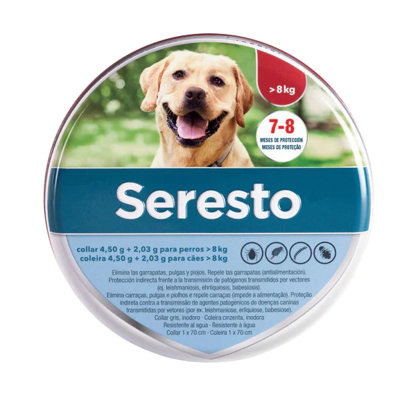 Seresto Collar Perros + 8 Kg / 70cm
